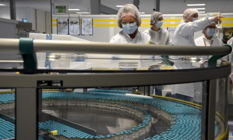 A GSK production line in northern France, 2020.