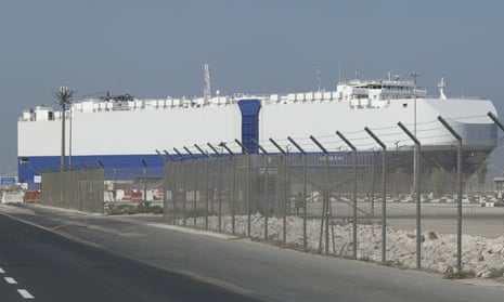 The Israeli-owned cargo ship Helios Ray