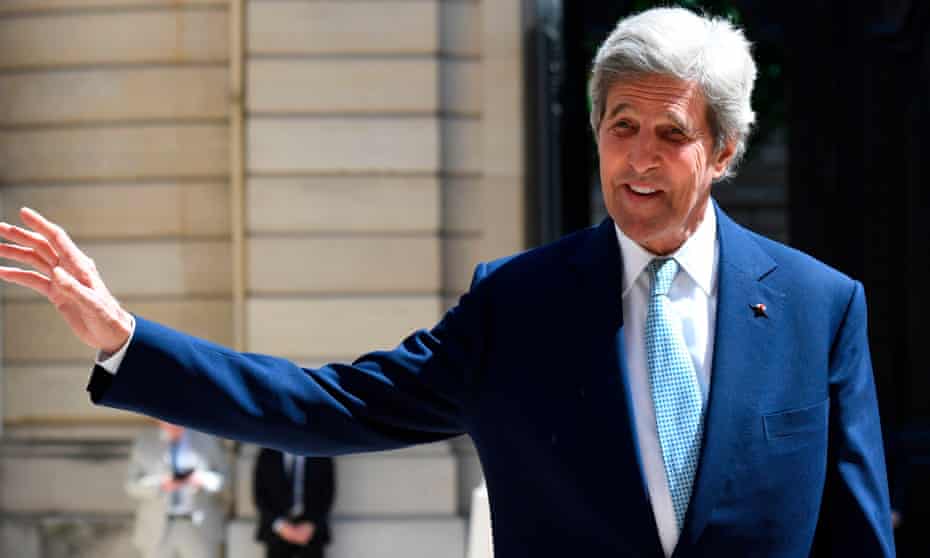 Biden’s transition team said Kerry would ‘fight climate change full-time’.