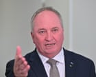 Australian politics live: Joyce dubs Burke ‘greatest no-show since Amelia Earhart’; Canavan defends Brethren church election involvement