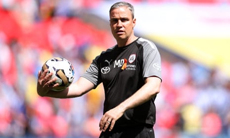 Barnsley manager Michael Duff surveys the scene at Wembley