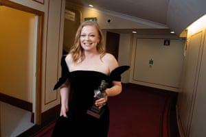 Sarah Snook won best actress in a play for starring in a one-woman production of The Picture of Dorian Gray