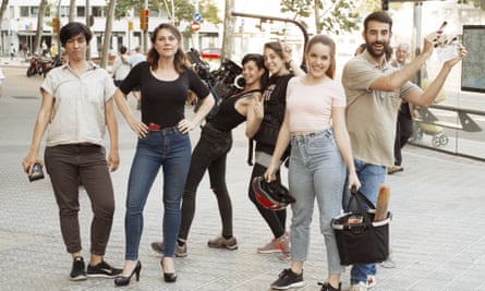 Film-maker Erika Lust, second left, has joined forces with tour company Trip4Real for some creative insights into Barcelona.