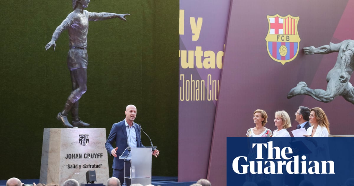 Jordi Cruyff on Johan: the dad who became Barcelona’s spiritual father | Sid Lowe