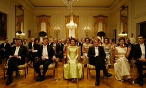 Natalie Portman, centre, in Jackie.
