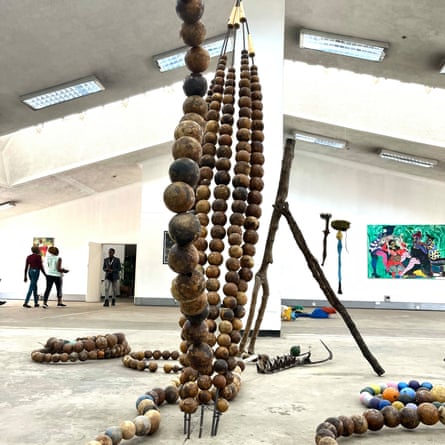 Part of the Framing the City exhibition, which features work by artists including Tapfuma Gutsa and Wycliffe Mundopa, on the building’s top floor.
