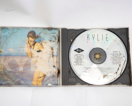 CD of Kylie Minogue’s Rhythm of Love album