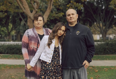The Hayman family in Ventura, California, on 3 October.