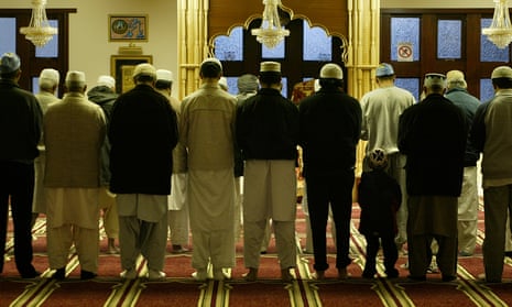 Prayers at a mosque in Bradford