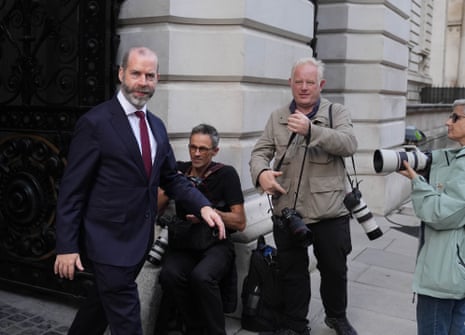 Jonathan Reynolds arriving for cabinet this morning.
