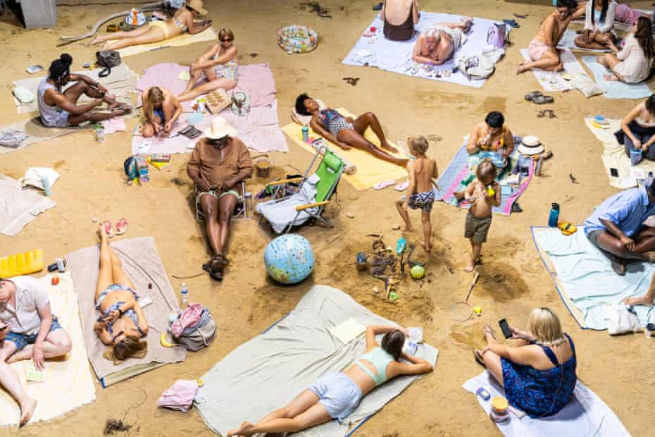 Sand and vision … a performance of Sun &amp; Sea at the Geffen Contemporary in Los Angeles, 2021.