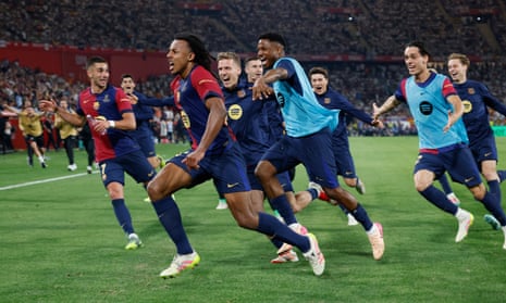Barcelona win thrilling Copa del Rey and drive Madrid to red card fury | Copa del Rey | The Guardian