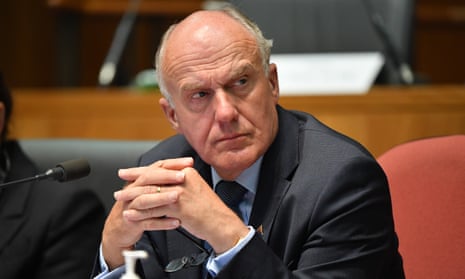 Then federal Liberal senator Eric Abetz at Parliament House in Canberra in 2022.