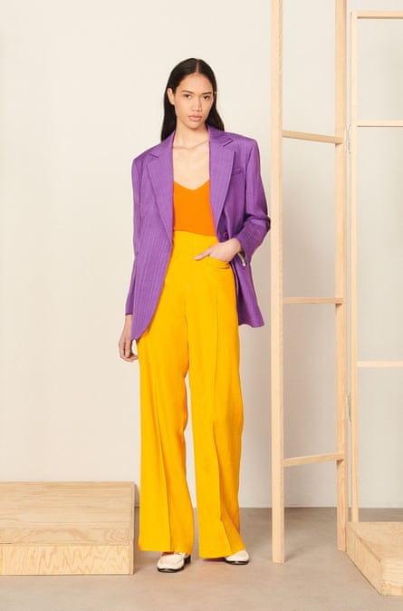 Wide-leg velvet trousers - Pants - Sandro-paris.com