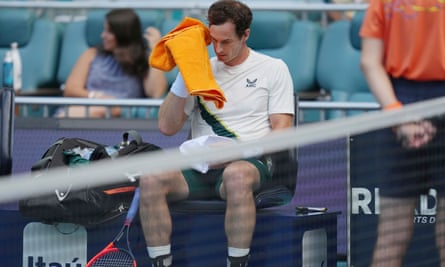 Andy Murray appears frustrated in defeat to Dusan Lajovic