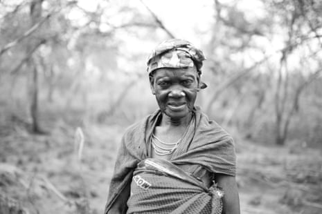 Maria Nimolia, in her 80s, at the Nanjana river