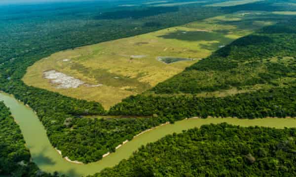 Deforestation is seen over Maranhão state in Brazil