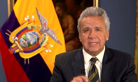 President Moreno in a TV address.