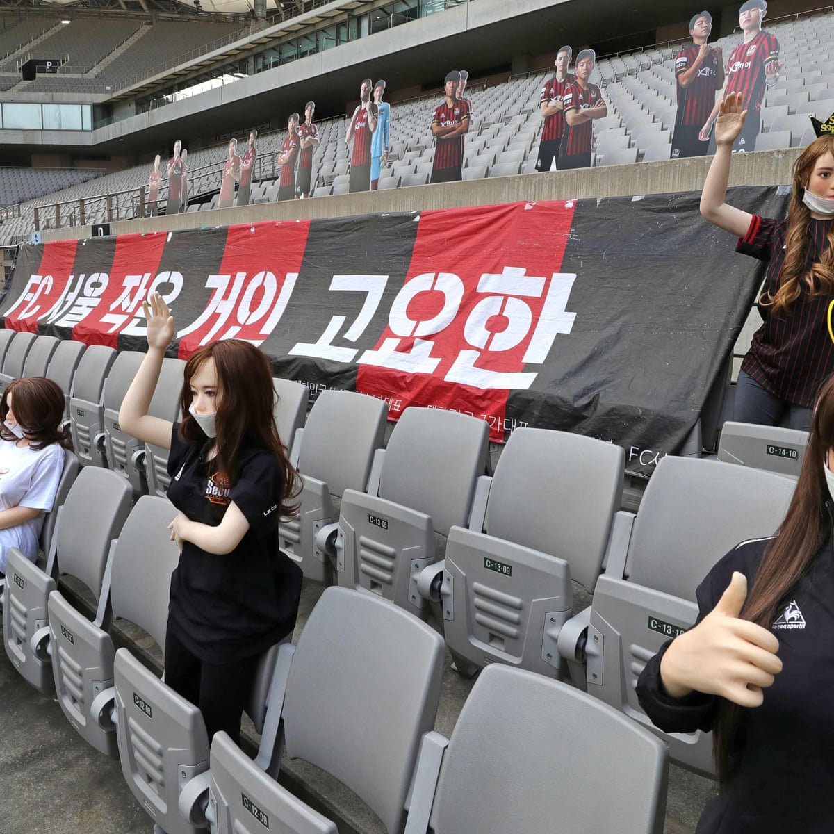 South Korean Football Team Apologises For Using Sex Dolls To Fill Stands World News The Guardian