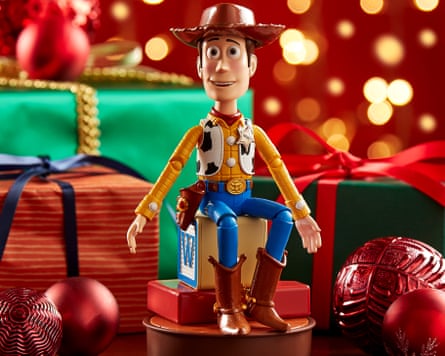 A robotic Woody from Toy Story.