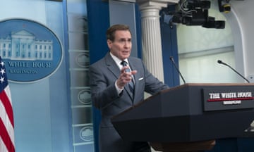 White House Daily Press Briefing, Washington, DC, USA - 25 Mar 2024<br>Mandatory Credit: Photo by REX/Shutterstock (14401696m) White House national security communications adviser John Kirby participates in the daily briefing at the White House in Washington, DC, White House Daily Press Briefing, Washington, DC, USA - 25 Mar 2024