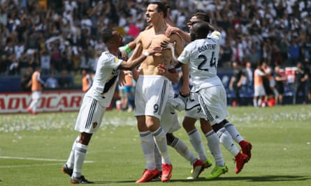 Zlatan Ibrahimovic’s goal in the first-ever Los Angeles derby remains a famous moment in MLS history