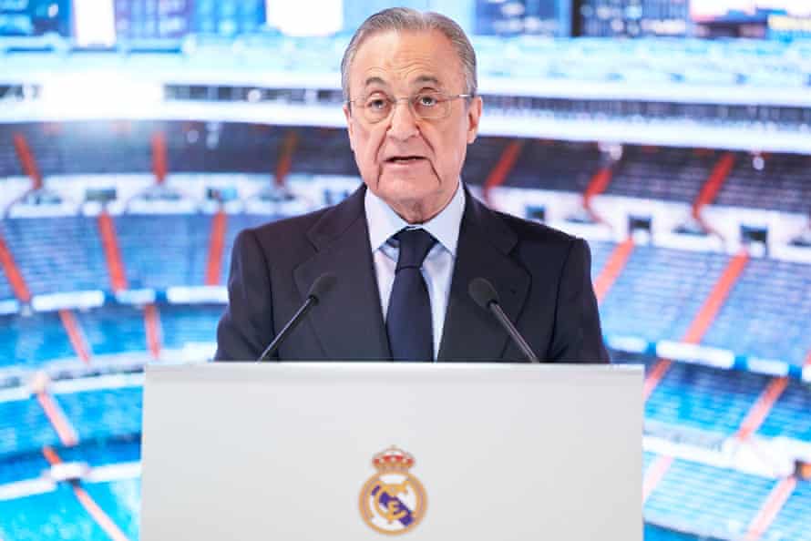 Florentino Pérez, president of Real Madrid, will be the first chairman of the Super League.