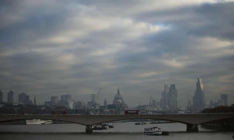 High pollution levels were recorded in London in late January.
