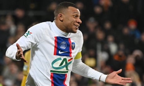 Kylian Mbappe scored five of PSG’s goals in their 7-0 win over Pays de Cassel.