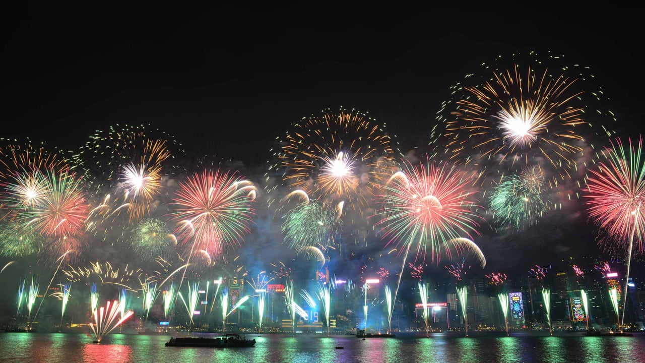 Out with a bang! New Year's Eve fireworks around the world – video | Global | The Guardian