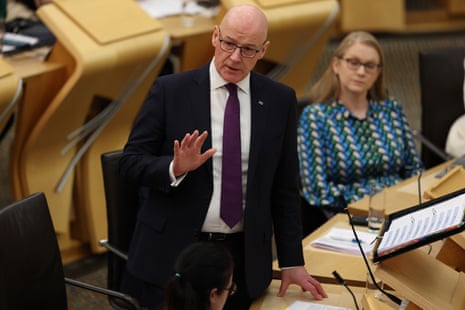 John Swinney at FMQs today.