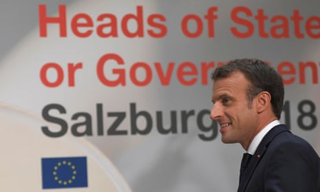 Emmanuel Macron in Salzburg.