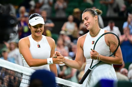 Emma Raducanu and Aryna Sabalenka