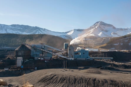 Luscar coalmine at Cadomin, Alberta.