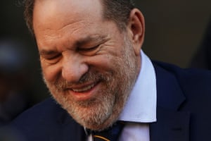 Film producer Harvey Weinstein departs New York criminal court during his ongoing sexual assault trial on 14 February.