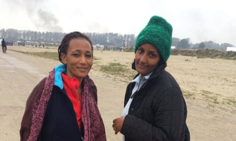 Mimi Gebreh Howit and Tigst Lakew - Eritreans living in the Calais camp.