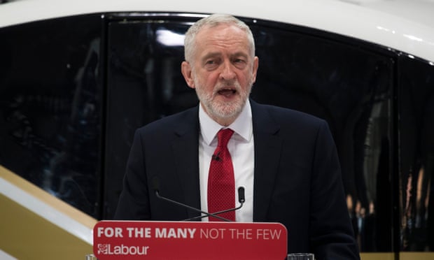Jeremy Corbyn announcing plans for Britain to stay part of a new EU customs union