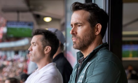 Rob McElhenney and Ryan Reynolds in a scene from 'Welcome to Wrexham'