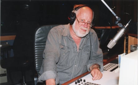 Phillip Adams in the studio at ABC Radio National