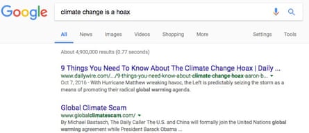 Google climate change