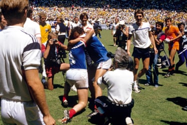 Luis Fernandez and Michel Platini