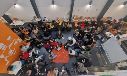 Overhead view of