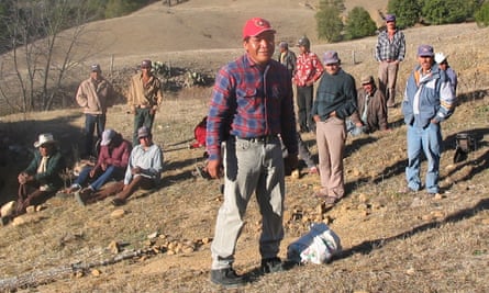 Isidro Baldenegro López (foreground) at home in the village of Coloradas de la Virgen, Chihuahua, where he opposed illegal logging operations.