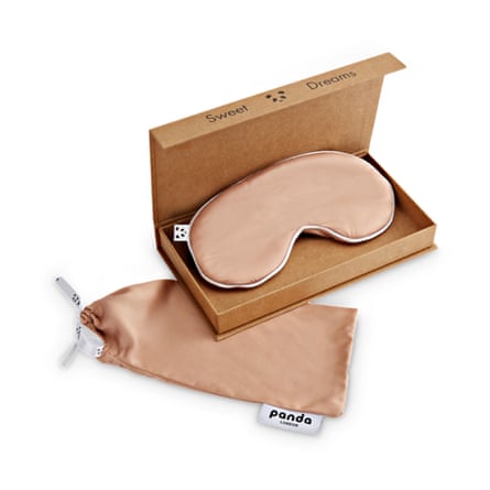 Panda London 100% Bamboo Eye Mask in Vintage Pink.
