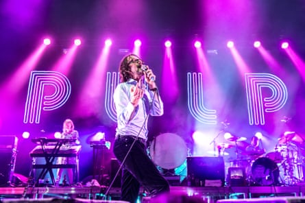 Pulp performing at Les Inrocks festival in Paris in 2012.
