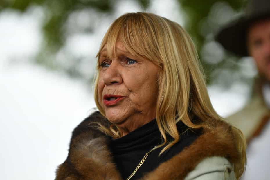 Aunt Geraldine Atkinson addressed the media during a press conference announcing the launch of an indigenous reconciliation investigation, in Melbourne on Tuesday.