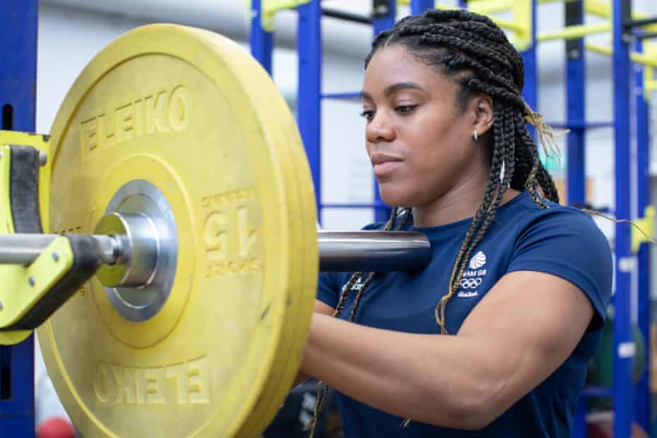 Nekoda Smythe Davis at the Judo Centre of Excellence training centre in Walsall duringApril 2021.