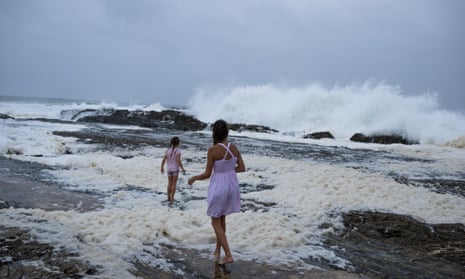 The waves seen at around 7.30am local time.