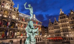 Grote Markt Brabo fountain Antwerp