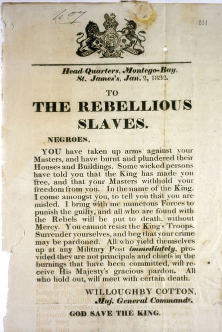 Willoughby Cotton’s message to rebellious slaves